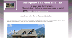 Desktop Screenshot of hebergementbrianconfermedelatour.fr